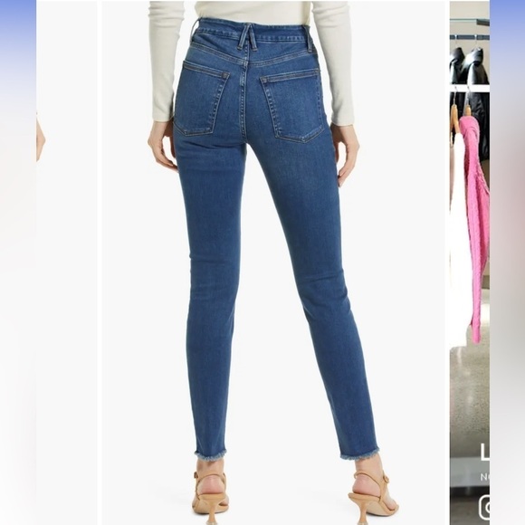 NWOT Good American Good Legs Frayed Hem Skinny Jeans 18 - Picture 2 of 13